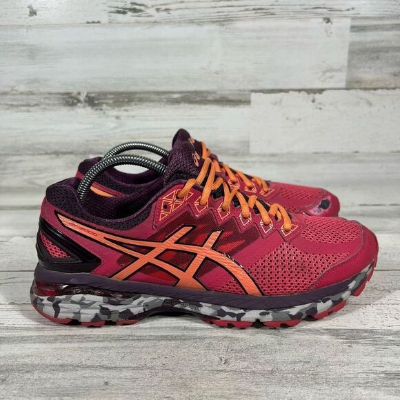 Asics Womens GT 2000 4 T661N Pink Grey Camo Running Shoes Sneakers US‎ 11 - Picture 1 of 8